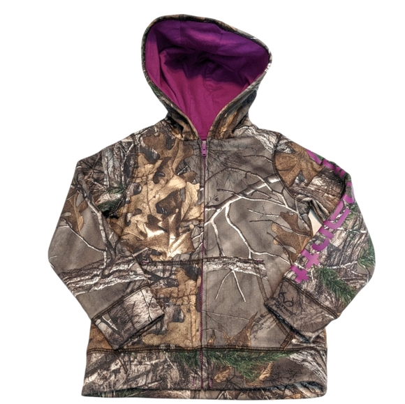 CARHARTT REALTREE Camouflage Mossy Oak Hooded Zip Sweatshirt 4